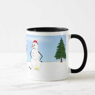 Tasse Scène d'hiver de chien de traîneau sibérien