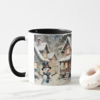 Tasse Scène enneigée d'hiver