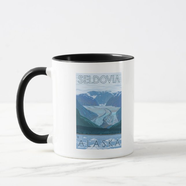 Tasse Scène glaciaire - Seldovia, Alaska (Gauche)