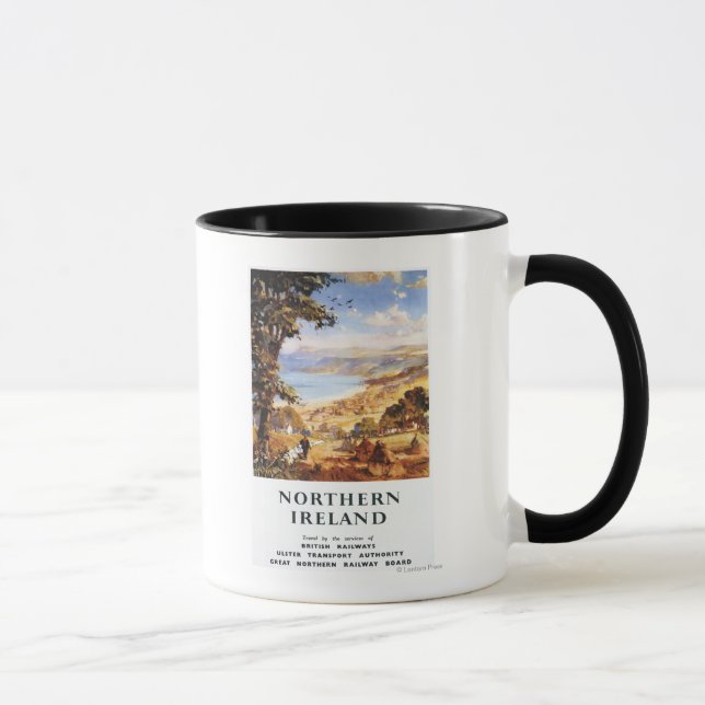 Tasse Scène pastorale Homme et chien Chemins de fer brit (Droite)