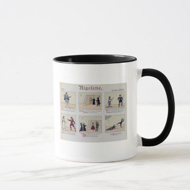 Tasse Scènes de l'opéra 'Rigoletto (Droite)