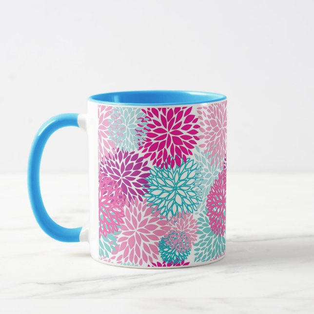 Tasse Schéma floral lumineux 2 (Gauche)