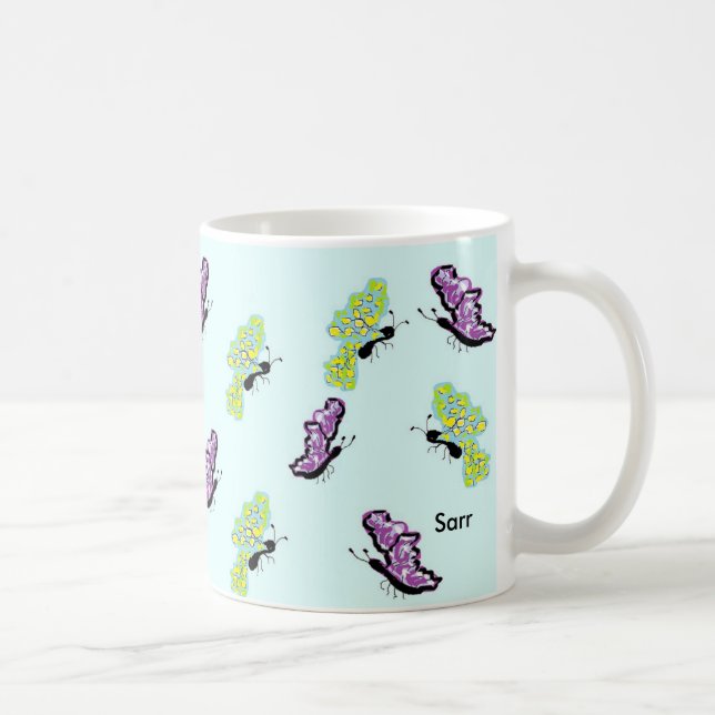 Tasse/Schmetterlinge Kaffeetasse (Rechts)