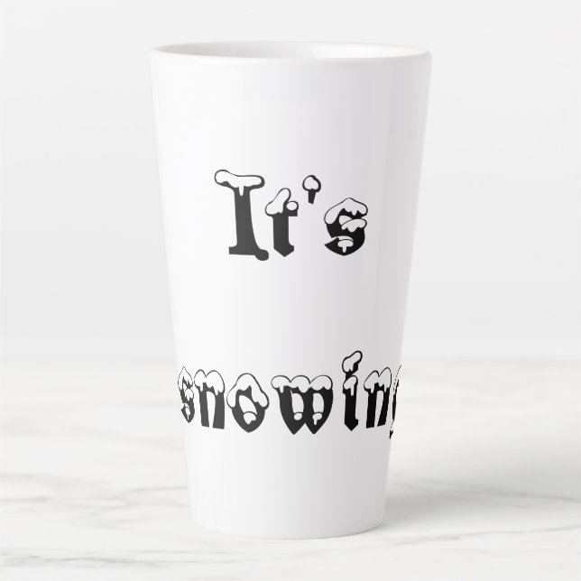 Tasse schneit es (Vorderseite)