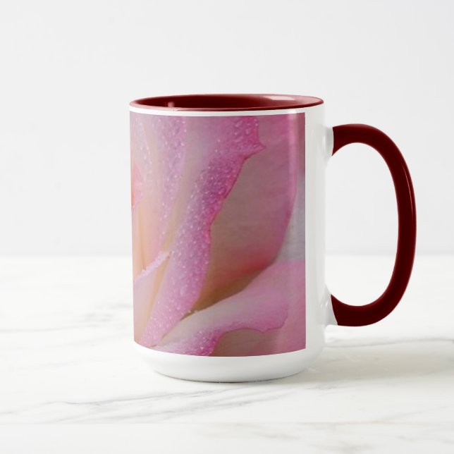 Tasse Schöne Rosa Rose (Rechts)