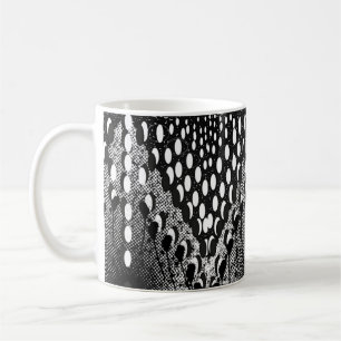 Tasse Schwarz/Weiß - Dicke Abstrakte Geometrie
