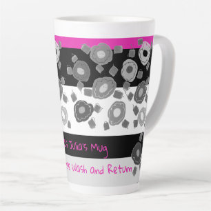 Tasse Schwarz/Weiß und Rosa, falls verloren gegang