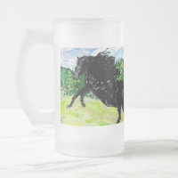 Tasse: Schwarzer Hengst