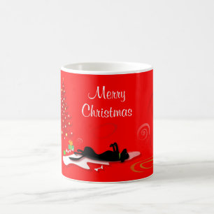 Tasse - Schwarzes Labor Frohe Weihnachten