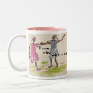 Tasse/schwedisches Sprichwort Zweifarbige Tasse