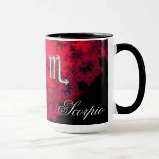 Tasse Scorpion rouge et noir de signe de zodiaque