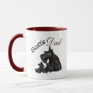 Tasse Scottie Papa et chiots Fête des Pères