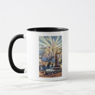 Tasse Seattle, Washington - Vue du centre-ville