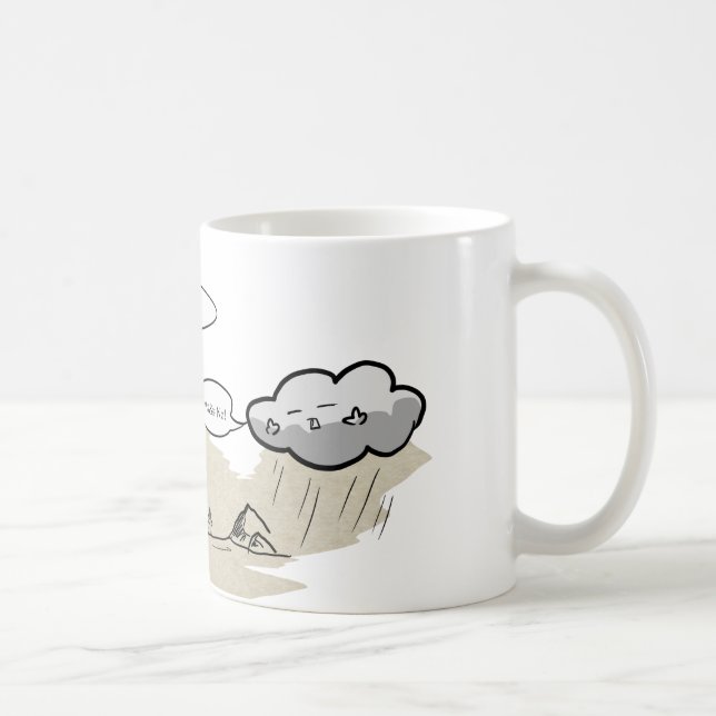 Tasse sèche d'humour de nuage (Droite)