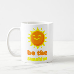 Tasse 'Sei der Sonnenschein' Weiße Sonnen-Kaffeeta