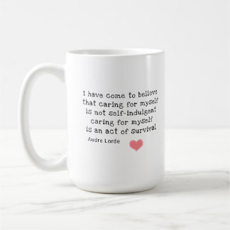 Tasse Self Care Zitat Audre Lorde / WWC Logo