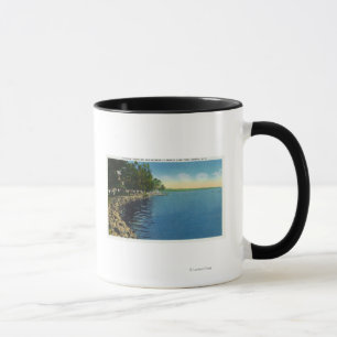 Tasse Shoreline, pavillon, et nageurs