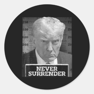 Tasse Shot - Donald Trump Tasse Shot - Nie übergeb Runder Aufkleber