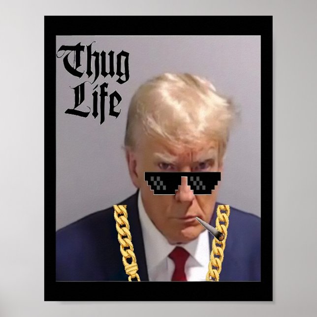 Tasse Shot - Donald Trump Tasse Shot - thug Life - Poster (Vorne)