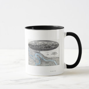 Tasse Siège de Vicksburg - carte panoramique 3 de guerre