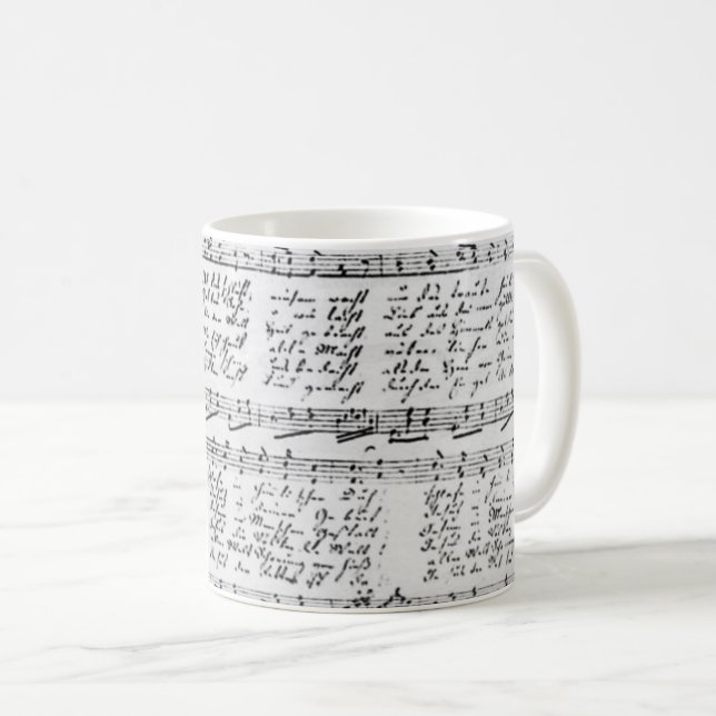 Tasse silencieuse de musique de Stille Nacht de (Devant droit)