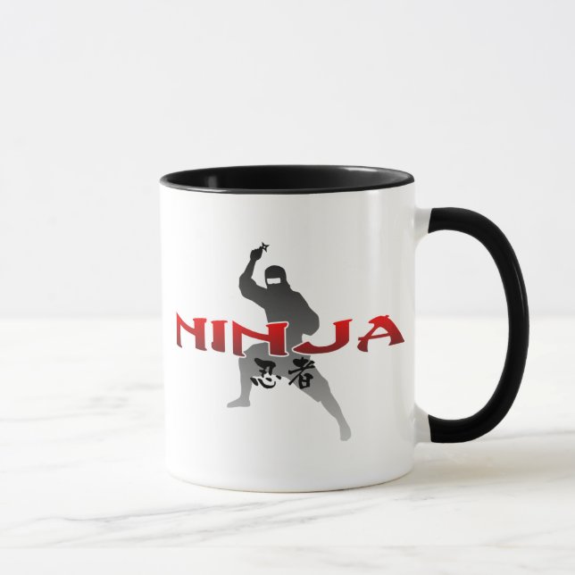 Tasse Silhouette de Ninja (Droite)