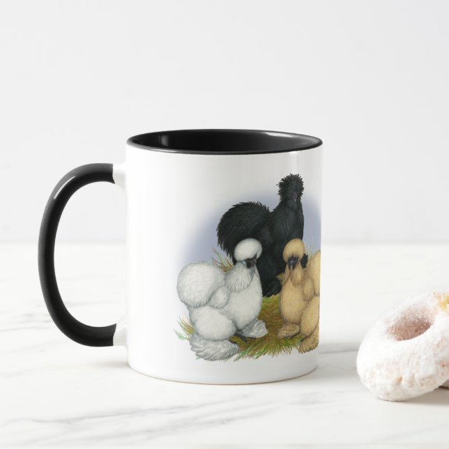 Tasse Silkie Trio (Avec donut)