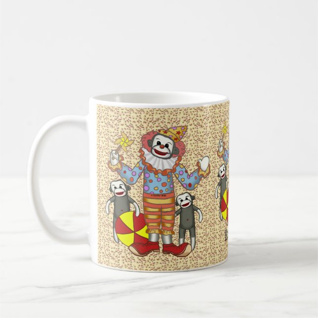 Tasse Singe Chaussette Clown (Gauche)
