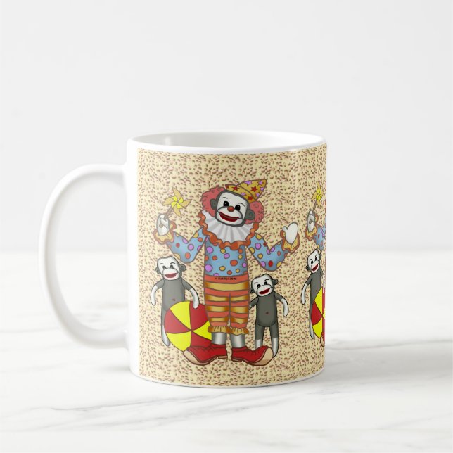 Tasse Singe Chaussette Clown (Gauche)