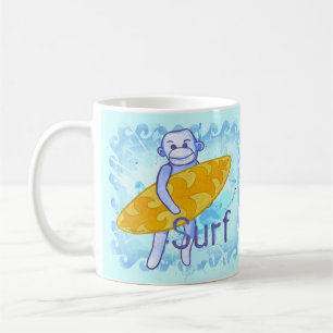 Tasse Singe Chaussette Surfeur
