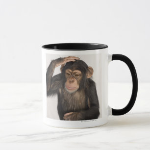 Tasse Singe rayant sa tête