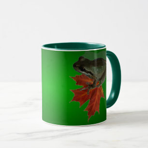 Tasse Sitting On Leaves
