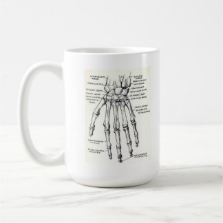 TASSE: Skeleton Hand/Anatomie Kaffeetasse