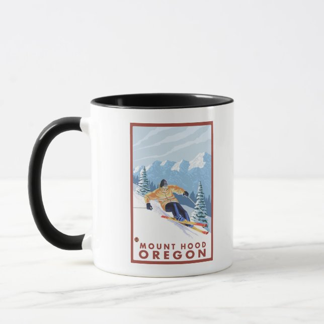 Tasse Ski de neige - Mount Hood, Oregon (Gauche)