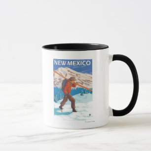 Tasse Skieur portant SkisNew Mexique