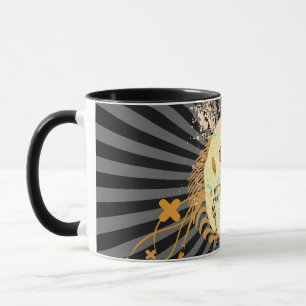 Tasse skullz, avec des bulles.