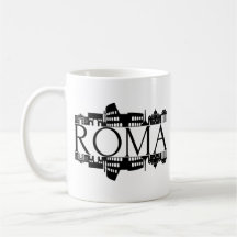 Tasse Skyline de Rome – Souvenir des monuments ita