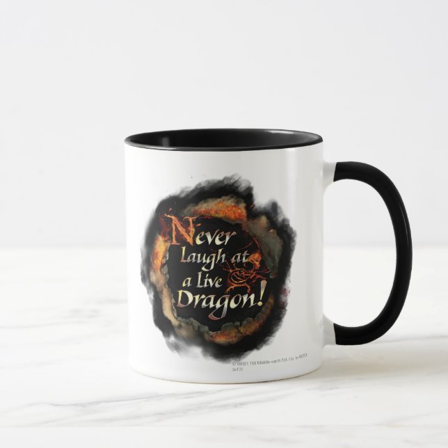 Tasse SMAUG™ - Graphique de logo pour ne jamais rire (Droite)