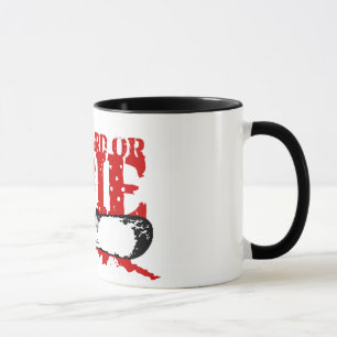 Tasse snowboard BOARD OU DIE