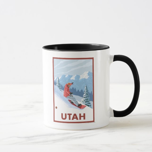 Tasse Snowboarder SceneUtah (Droite)