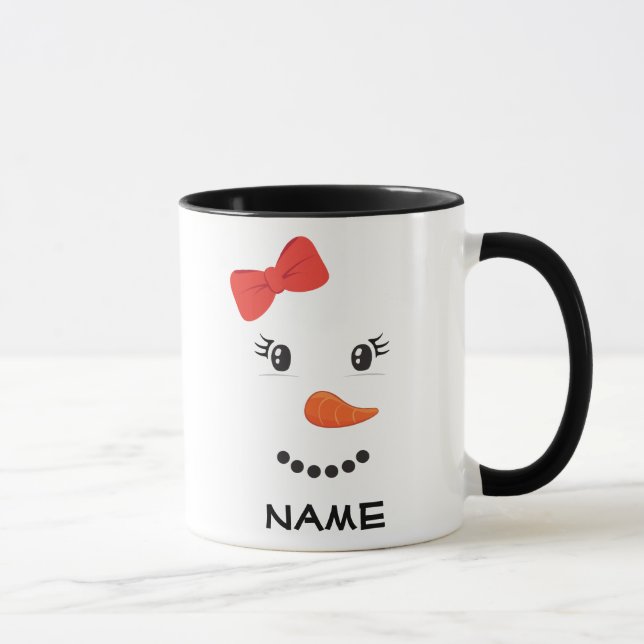 Tasse Snowman personnalisé (Droite)