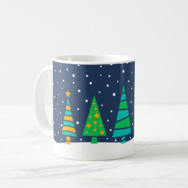 Tasse Snowy Fir Trees