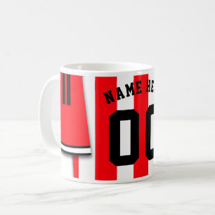 Tasse Soccer Jersey, Rote Streifen