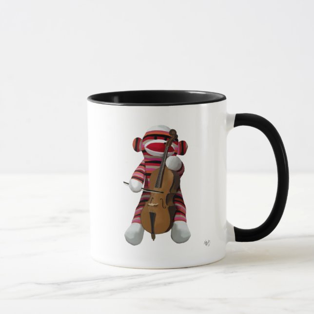 Tasse Sock Monkey et Cello 2 (Droite)