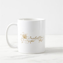 Tasse Sœur Lily Or Champagne Nom
