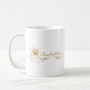 Tasse Sœur Lily Or Champagne Nom