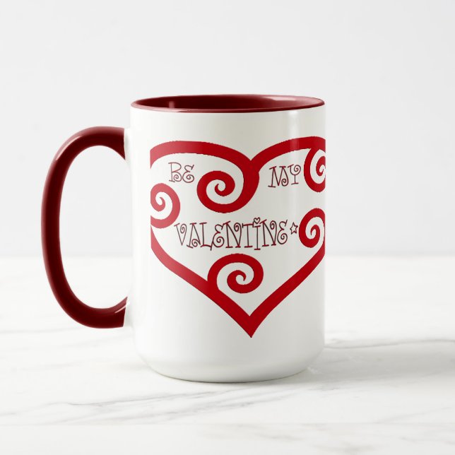 Tasse Sois mon coeur de Saint-Valentin (Gauche)