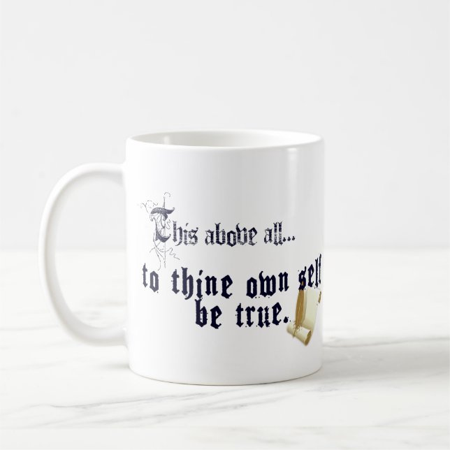 Tasse « Sois Vrai Envers Toi-Même » (Gauche)