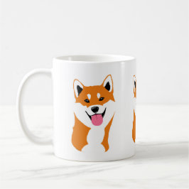 Tasse sonriente. Shiba inu