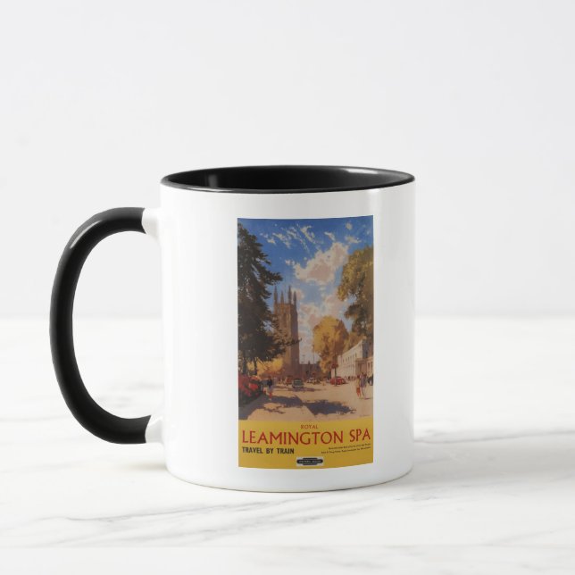 Tasse Spa royal, Street View British Railways Poster (Gauche)